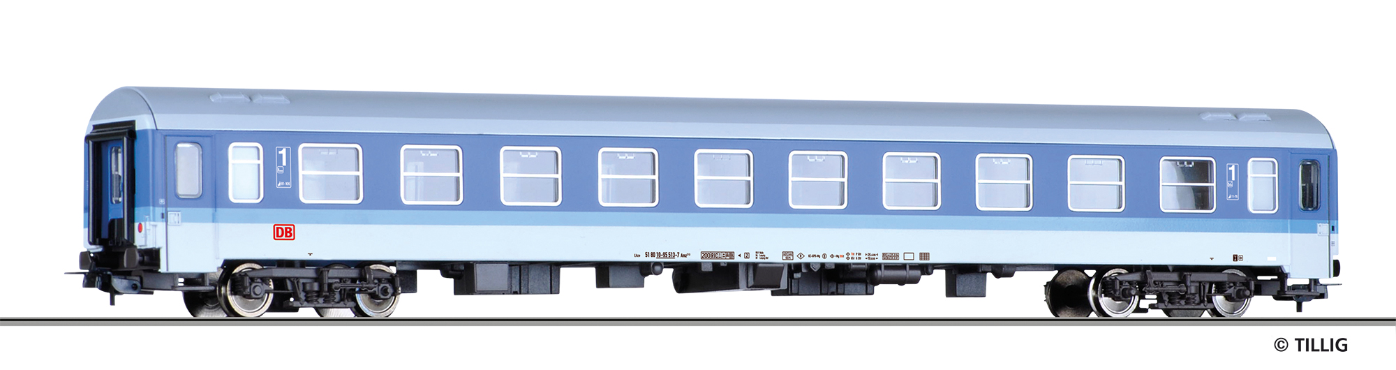 DBAG Personenwagen 1. Kl. Ep5 Gattung Amz210, blau/hellgrau