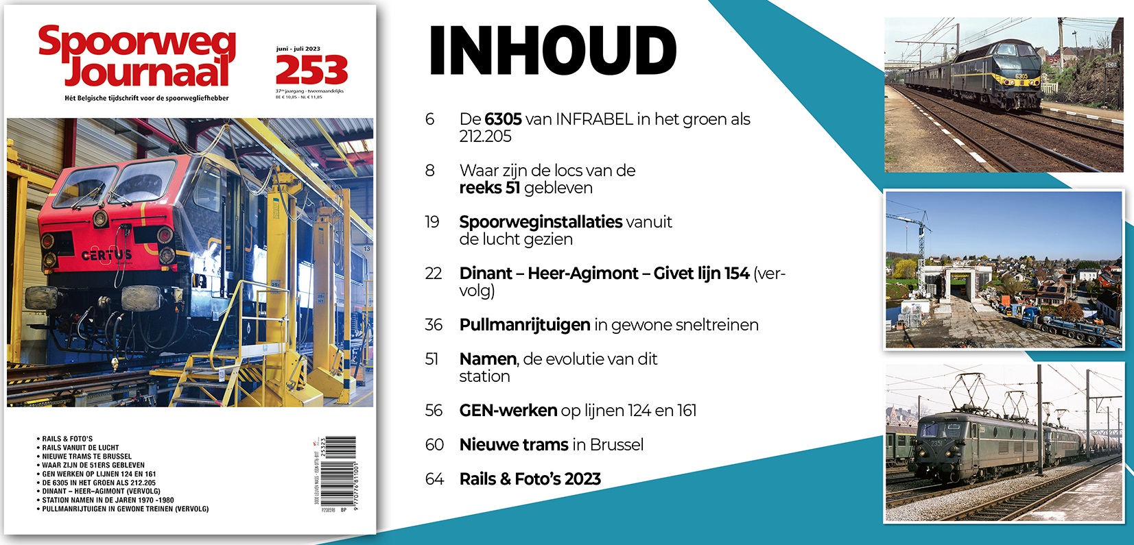 Spoorweg Journal 253 Het Belgisch Tijdschrift voor de spoorwegliefhebber - niederländische/flämische Ausgabe