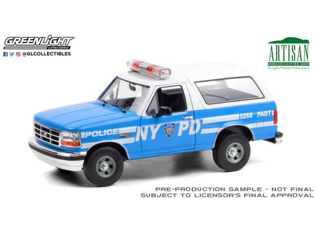 Ford Bronco ´92 NYPD 1:18 