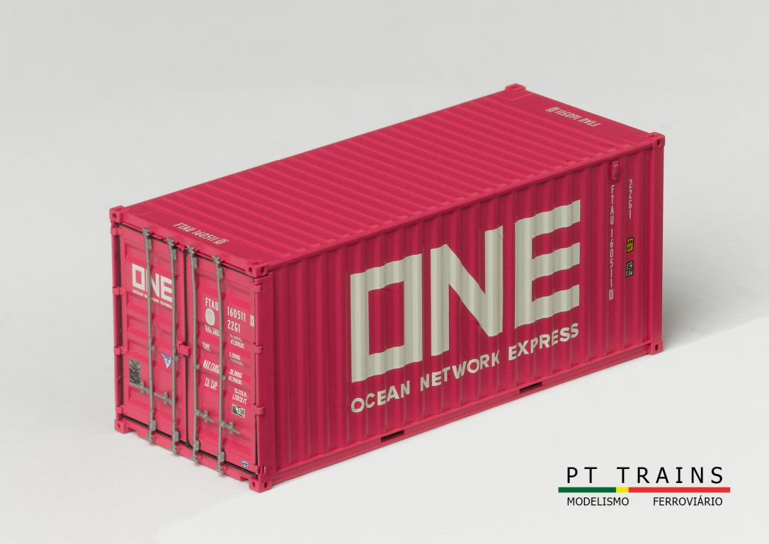 1:87 20´DV Container ONE rosa Behälternummer: FTAU 1605110