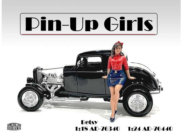 Pin-Up Girl Betsy 1:18 Ohne Fahrzeug! Farben ähnlich!