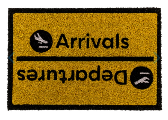 Fußmatte Arrivals-Departures 