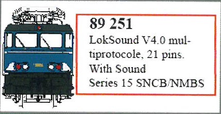 Sound f. SNCB Serie 15 