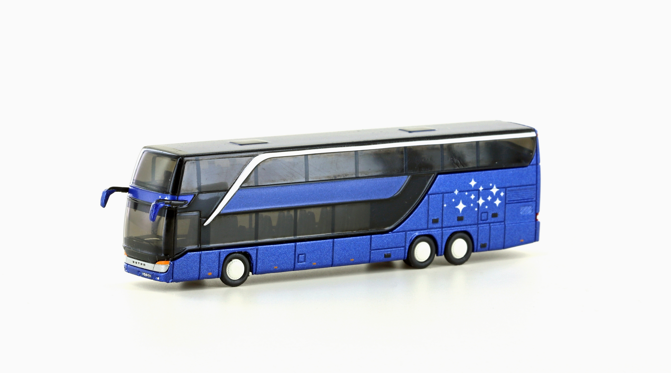 Setra Reisebus S431 DT neutral metallicblau