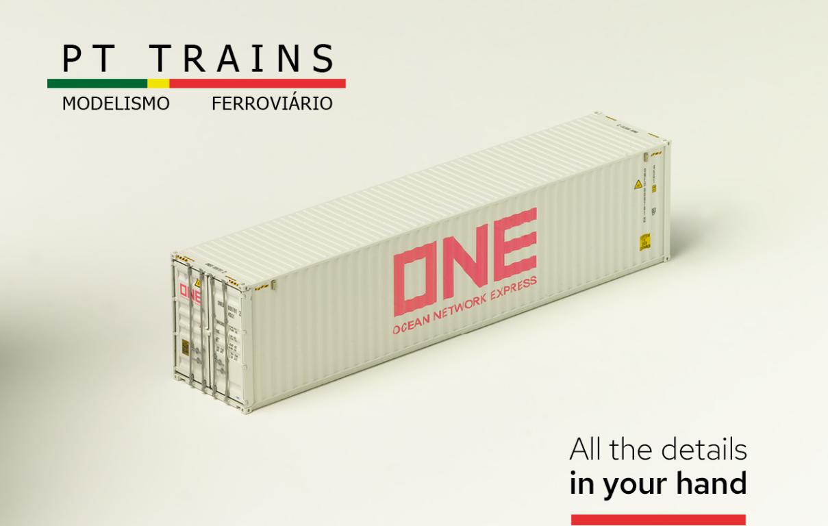 1:87 40´HC Container ONE Behälternummer ONEU 0097812