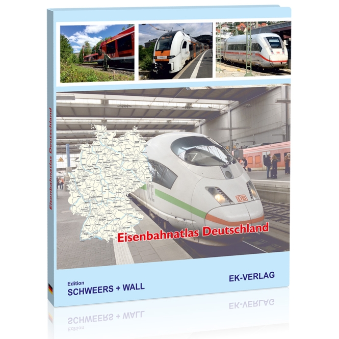 Eisenbahnatlas Deutschland 12. aktualisierte Auflage 2023, ISBN 978-3-8446-6440-9