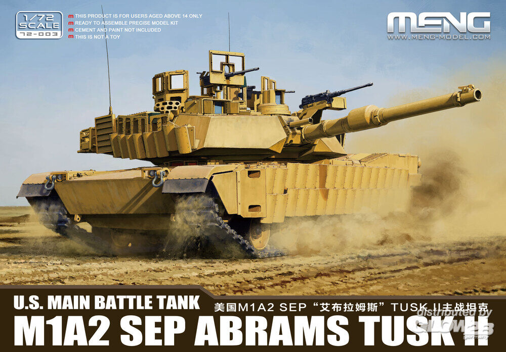1:72 US M1A2 SEP Abrams TUSK II