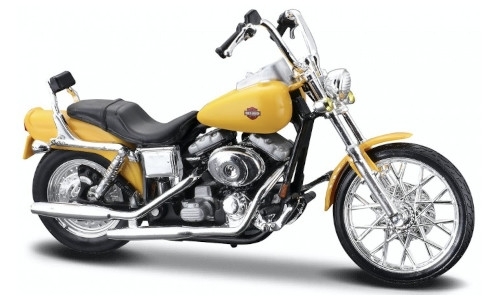 Harley Davidson Dyna Glide`01 Dyna Glide Wide`2001 gelb 1:18