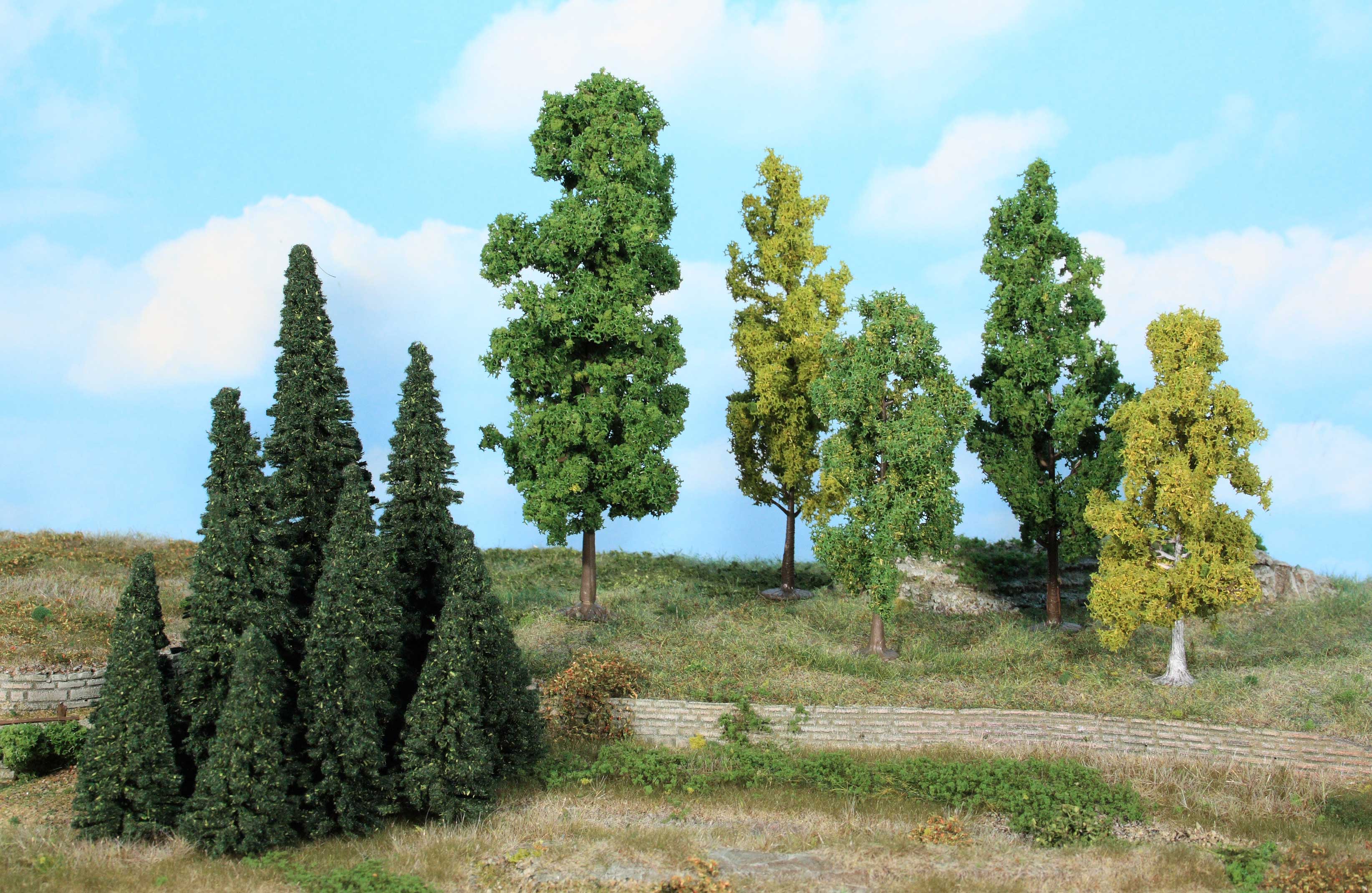 Miniwald-Set 40 Bäume und Tannen 5-18 cm