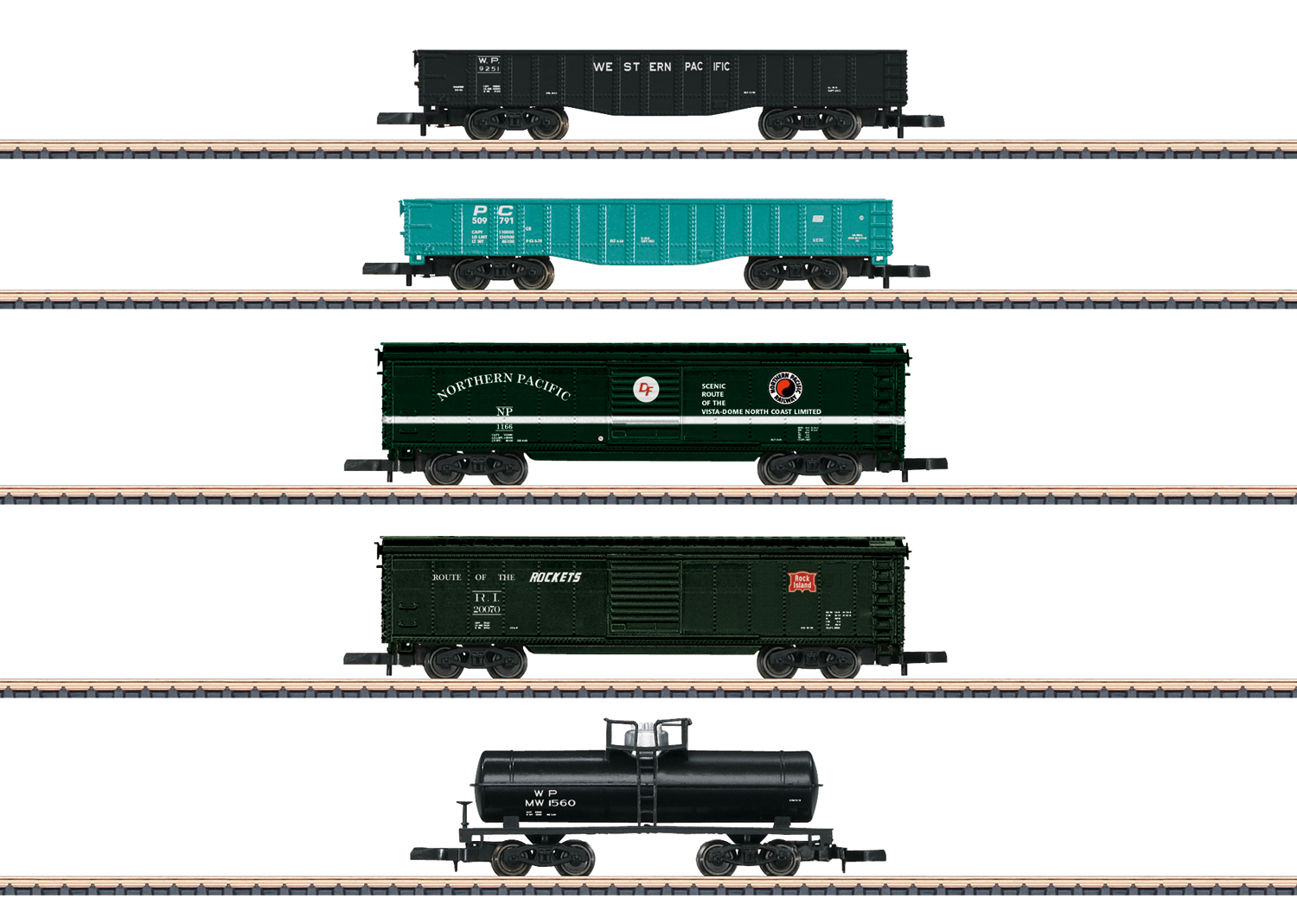 US Güterwagenset 5tlg. Ep.IV 
