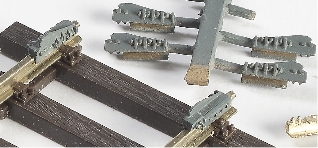 Gleisbremsschuhe Knaggen Bausatz für Spur 1 aus Messinggussteilen (2 Paar)