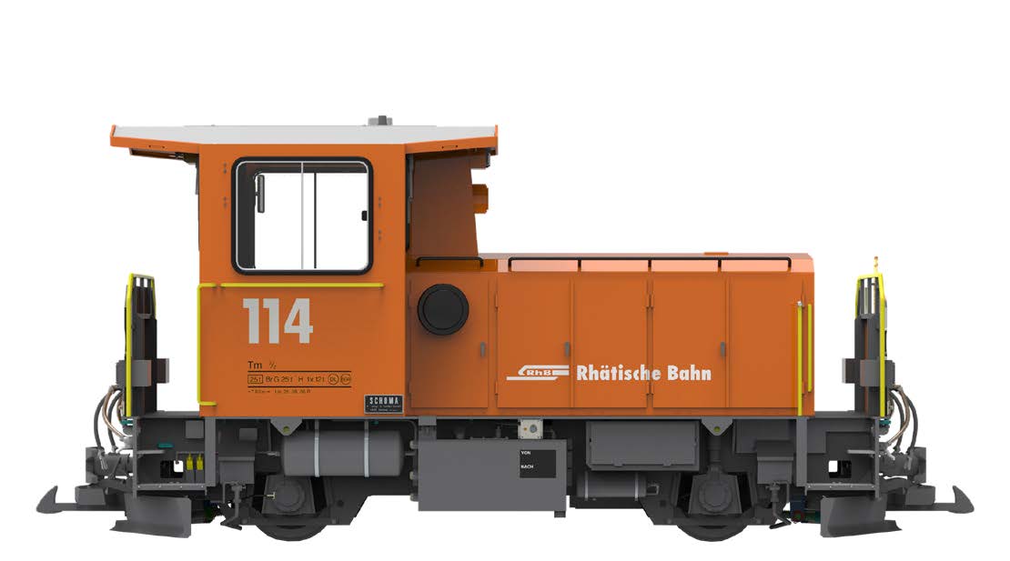 RhB Diesellok Tm2/2 lang EpVI Nr.114