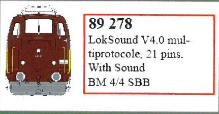 Sound f. SBB BM 4/4 