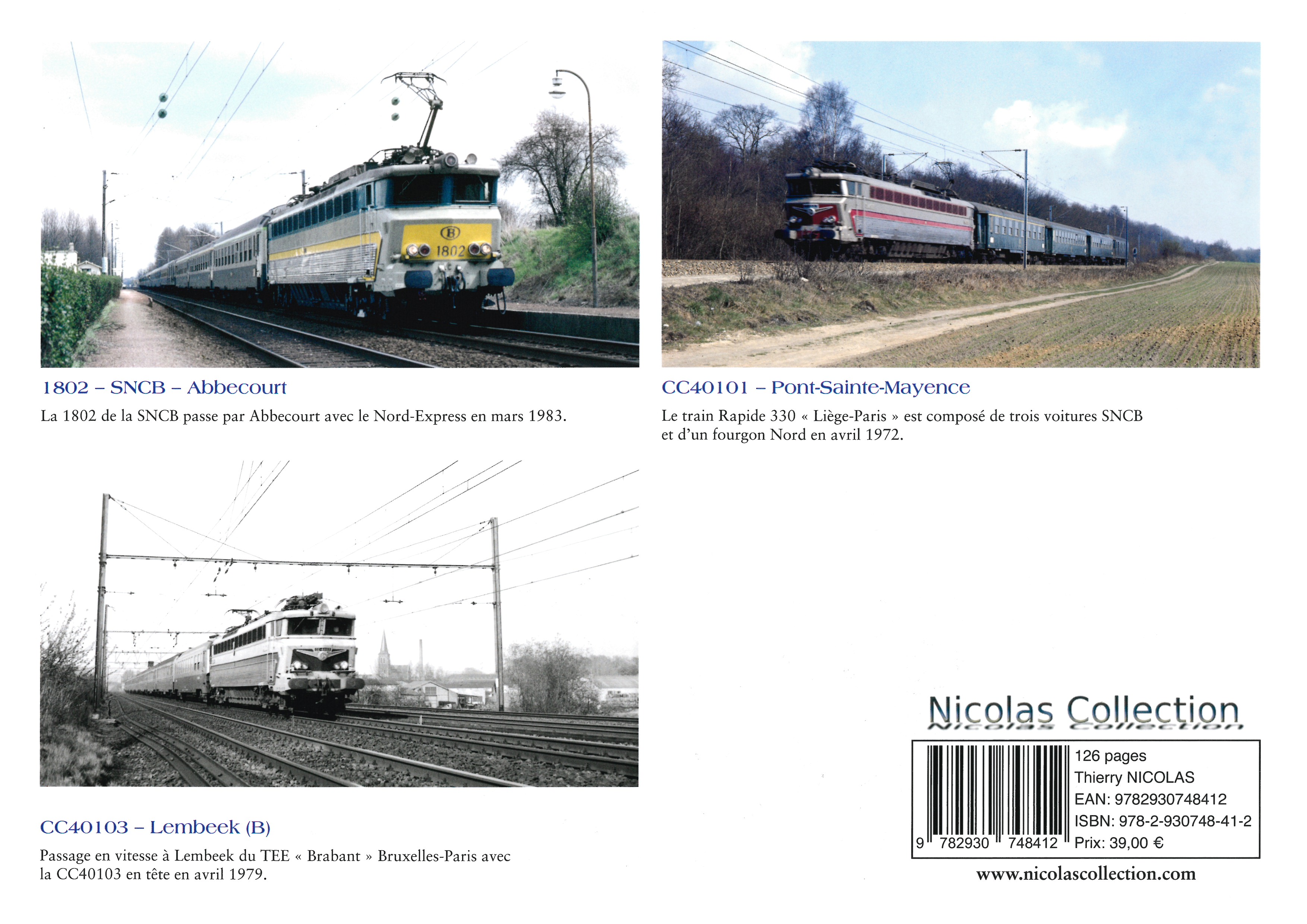 Buch SNCF CC 40100 Thierry Nicolas Collection