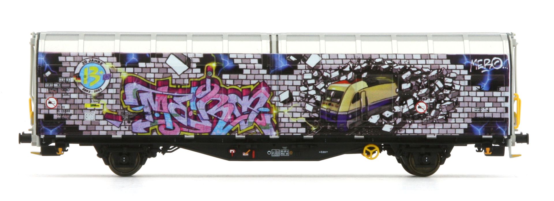 SBB Schiebewandwagen Ep.VI mit Graffiti "20 Jahre Wilde 13"