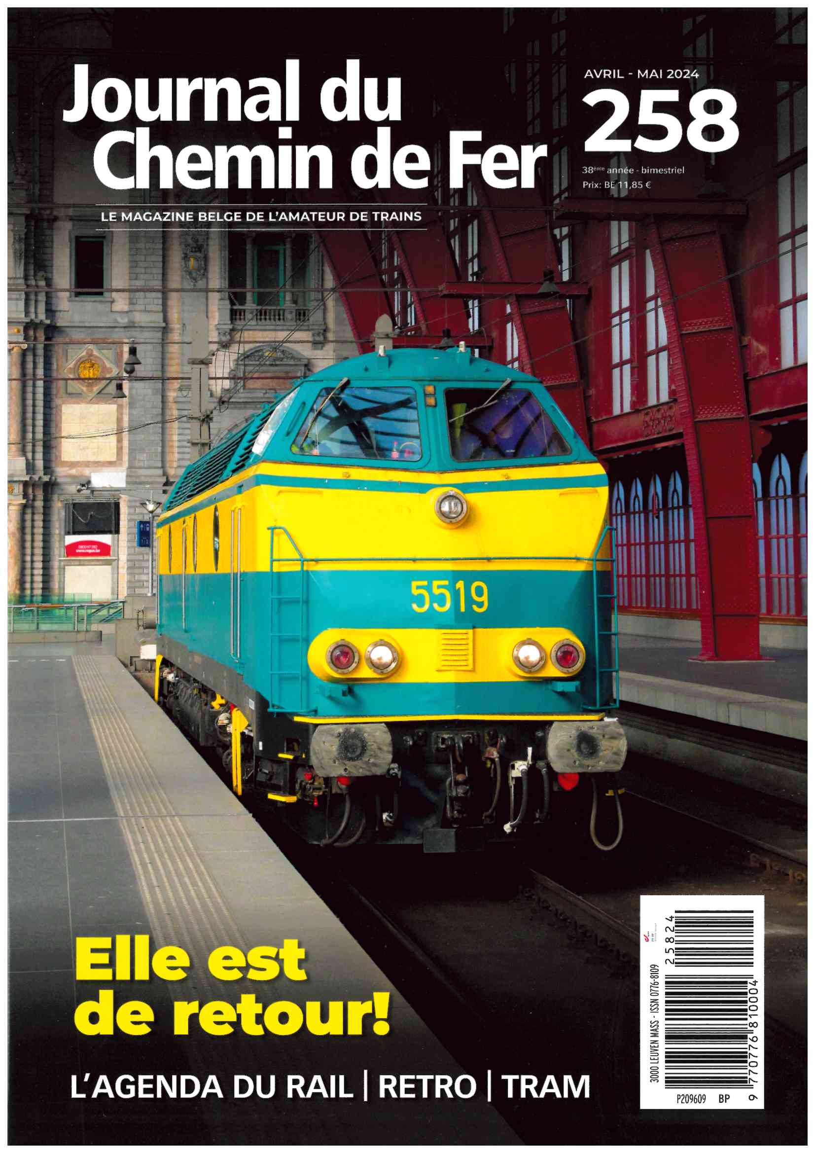 Journal du Chemin de Fer 258 Le magazine belge de l´amateur de trains - französische Ausgabe