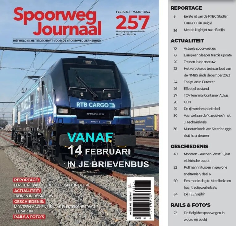 Spoorweg Journal 257 Het Belgisch Tijdschrift voor de spoorwegliefhebber - niederländische/flämische Ausgabe