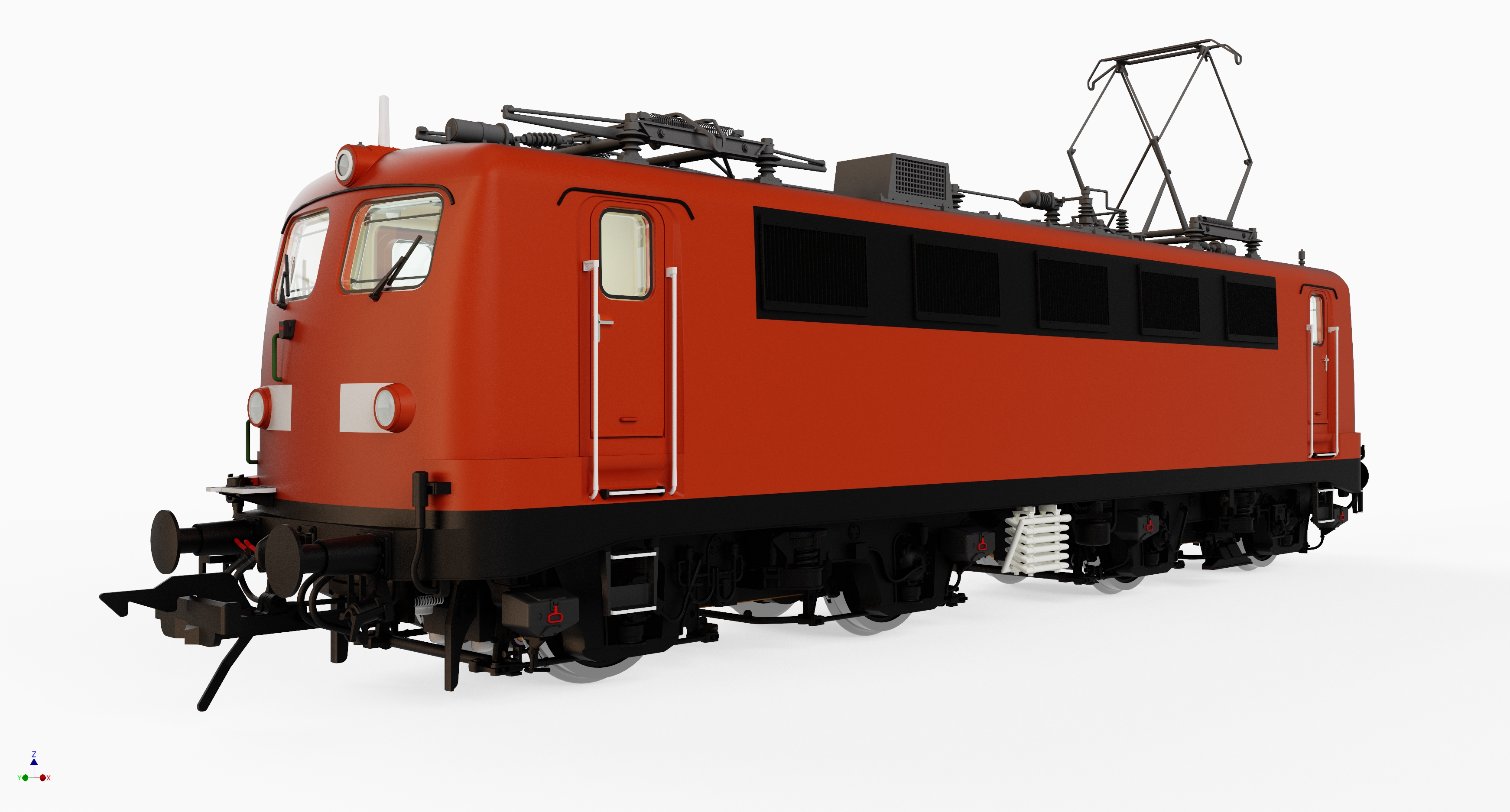 DB E-Lok BR 141 Ep.5 verkehrsrot RAL3020, Betr.-Nr.: 141 097-6. DB RegionalBahn Westfalen GmbH Dortmund