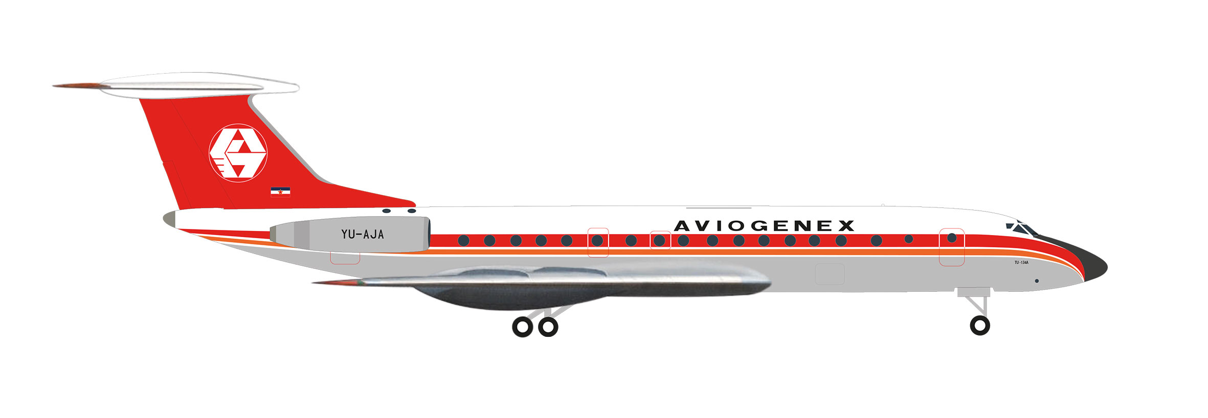Aviogenex Tupolev TU-134A 