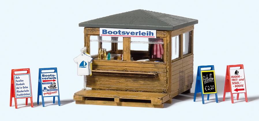 Kiosk mit Bootsverleih, Bausatz