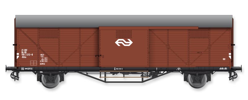 NS gedeckter Güterwagen Ep.IV