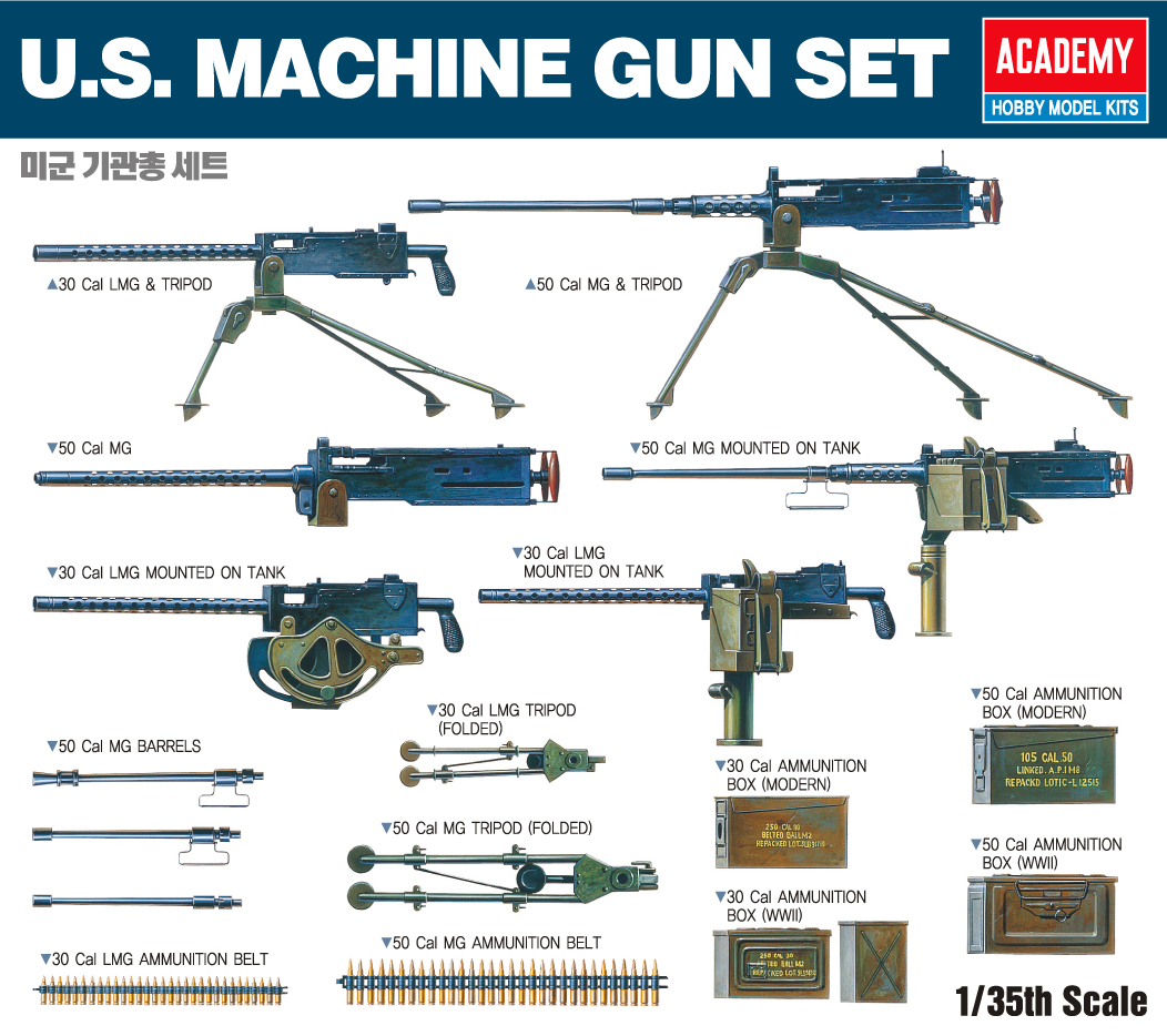 1/35 MACHINE GUN SET 