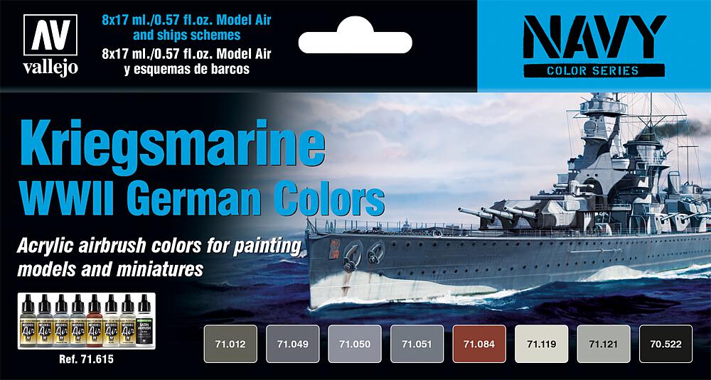 ModelAir Set "Kriegsmarine" WWII, german colours, 8 x 17ml