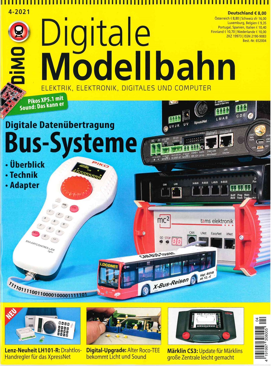 Z Digitale Modellbahn 4/2021 Digitale Datenübertragung - Bus-Systeme: Überblick, Technik, Adapter