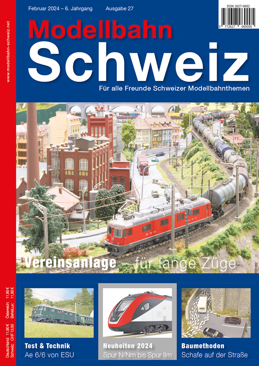 Modellbahn Schweiz # 27 Februar 2024: Vereinanlage - für lange Züge