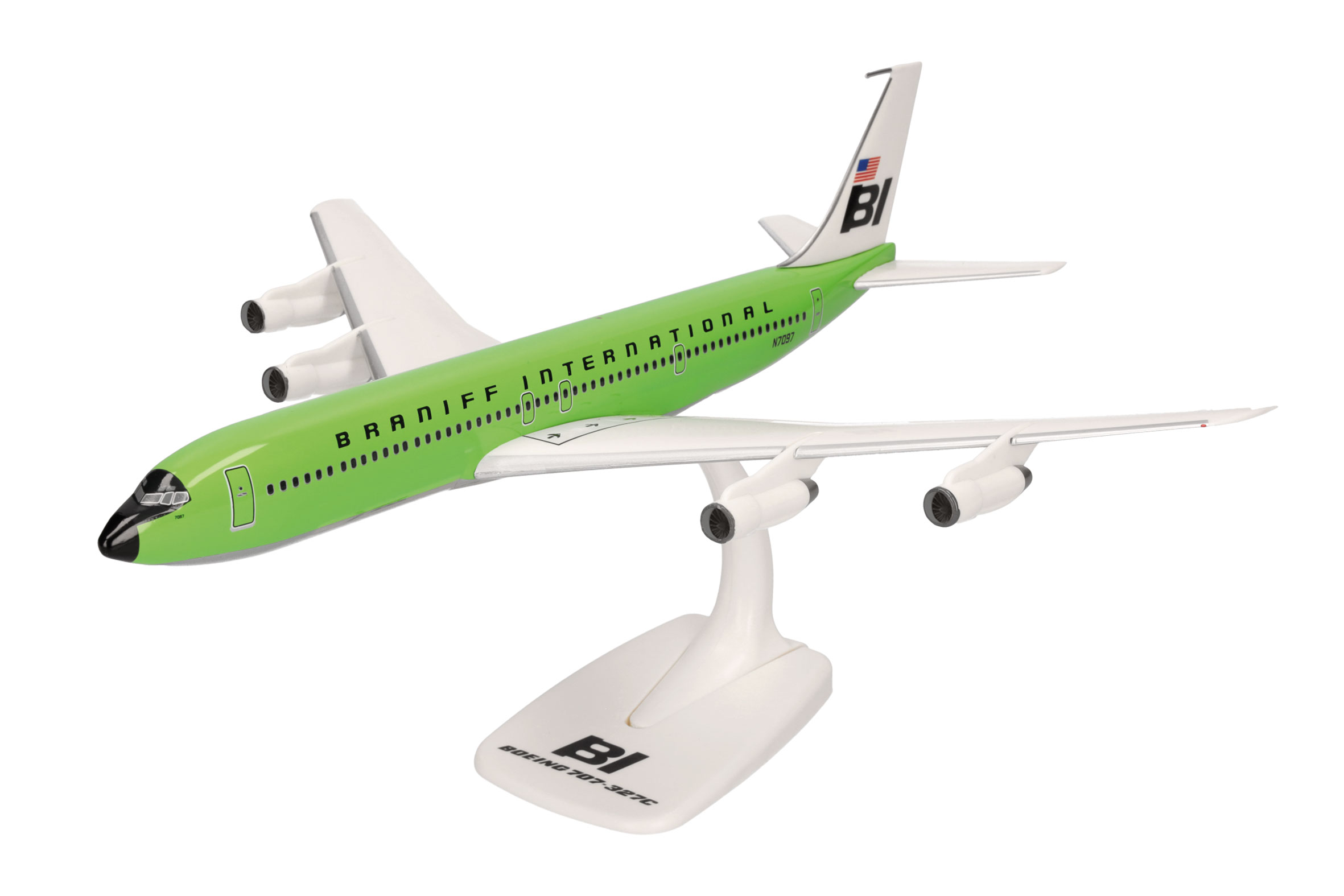 Boeing 707-320 Braniff grün 