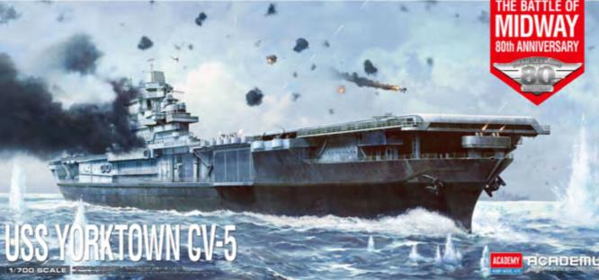 1:700 USS Yorktown CV-5 Battle of Midway