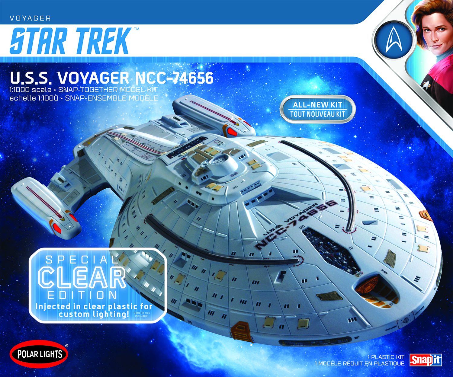1:1000 StarTrek Voyager clear edition