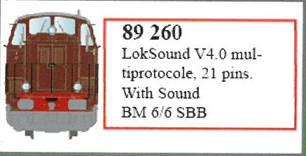 Soundmodul f. SBB BM6/6 