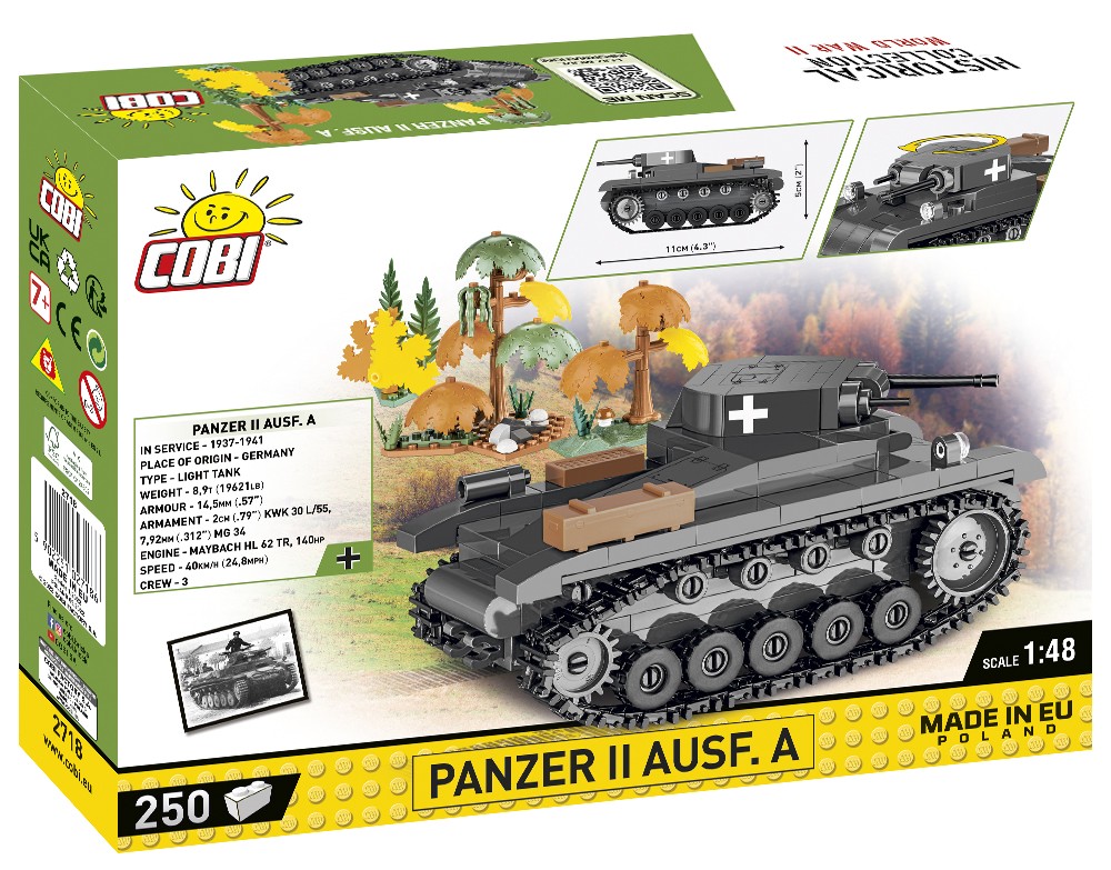 WWII Panzer II Ausf. A 250 Teile