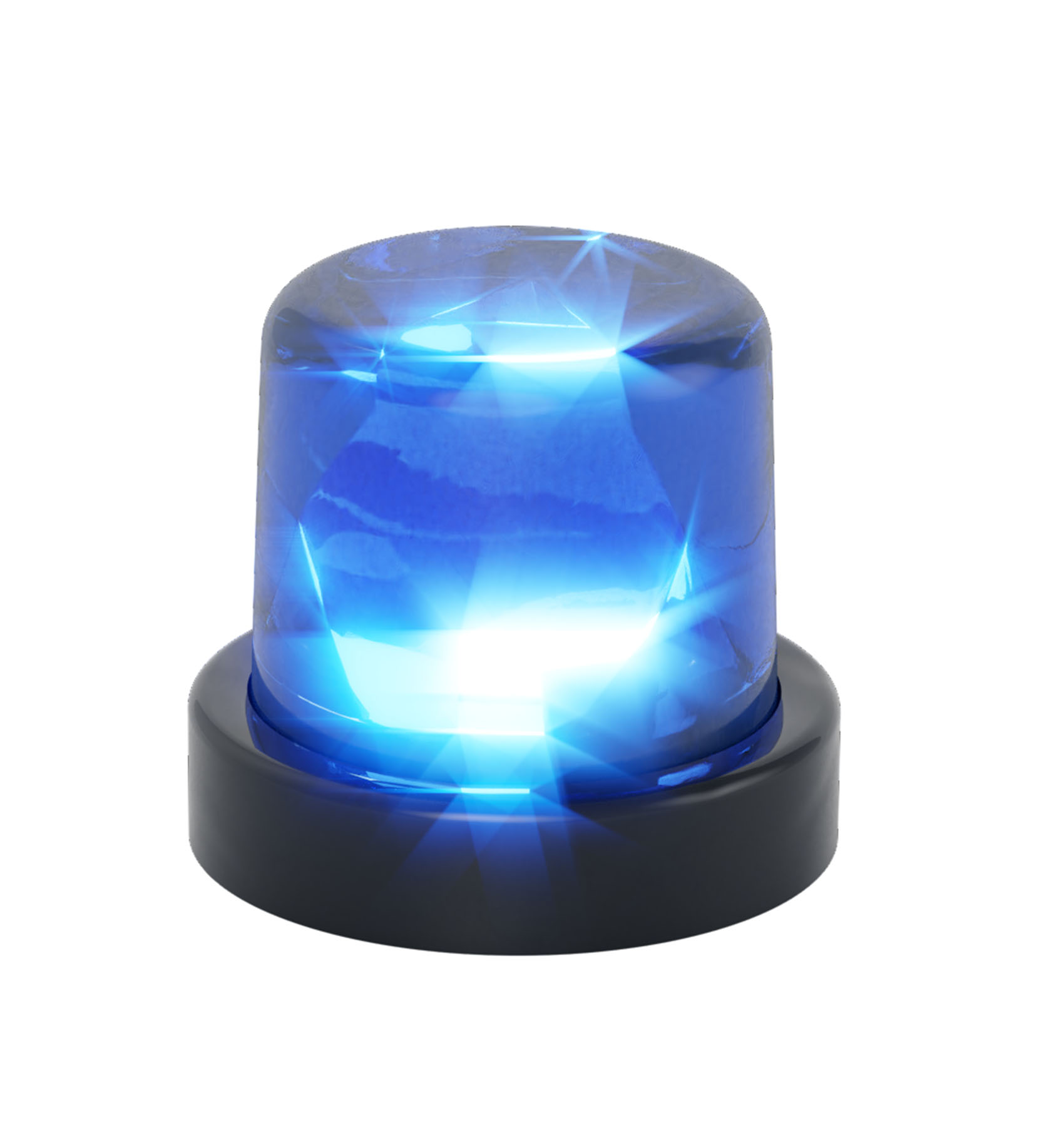 Rundumleuchte blau LED, H0 