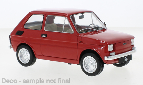 Fiat 126 `1972 rot 1:18 