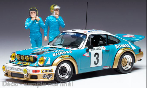 Porsche Carr.RS #3 MC`1978 Winner Rallye Monte Carlo Serie1 mit Figuren J.P.Nicolas/ V. Laverne 1:43