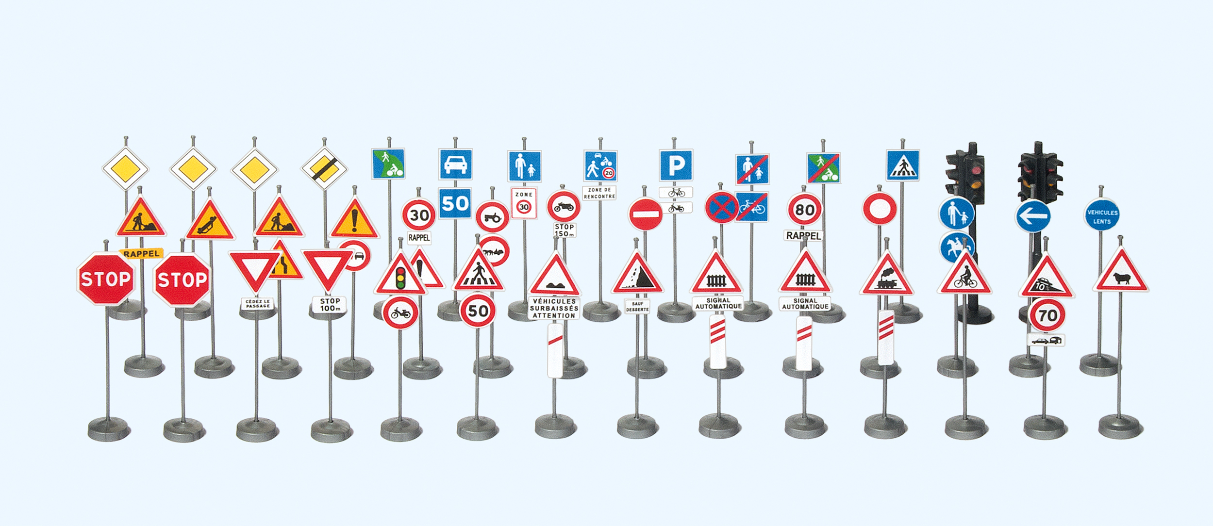 Verkehrszeichen, Frankreich, Bausatz