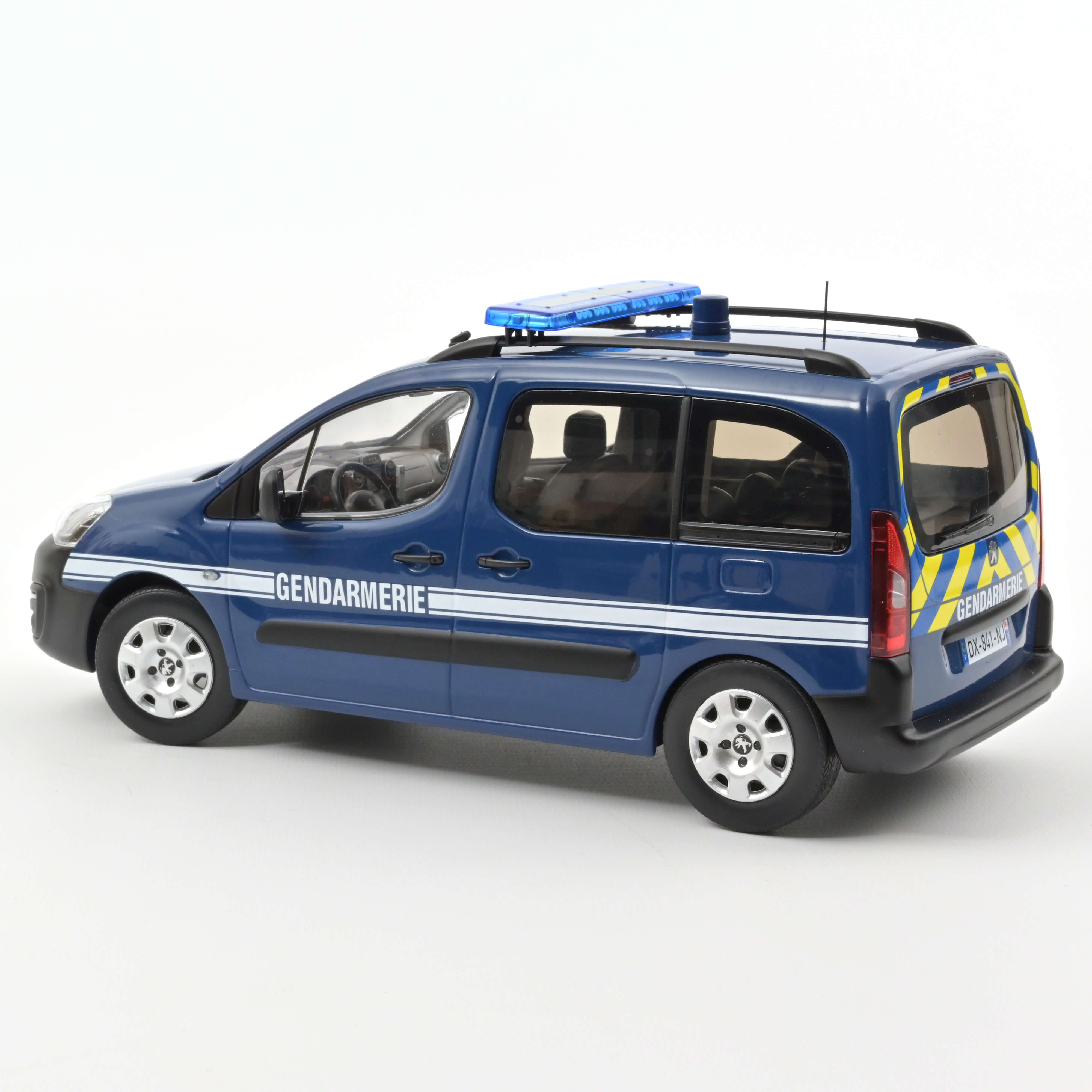 Peugeot Partner`16Gendarmerie blaue und gelbe Streifen 1:18