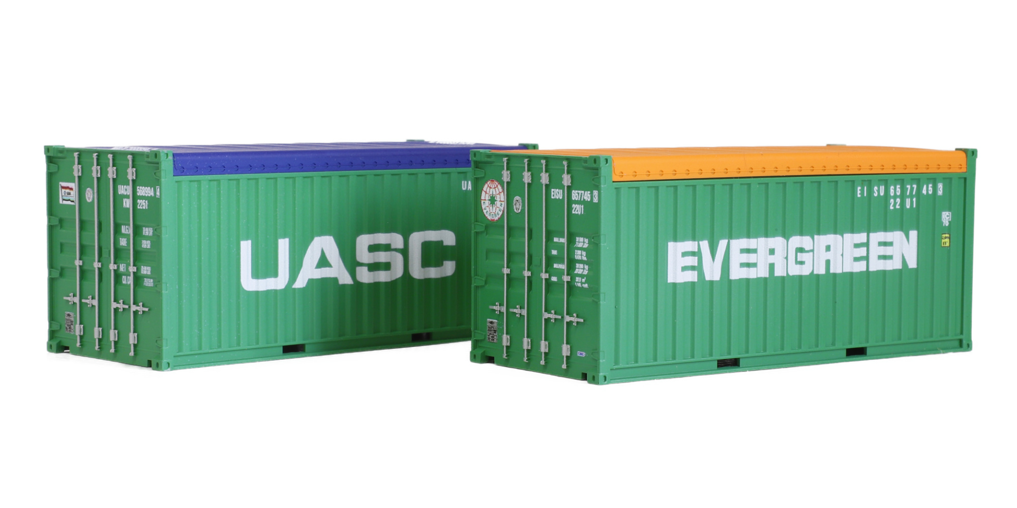 Set 2x Container 20´OT UASC + EVERGREEN