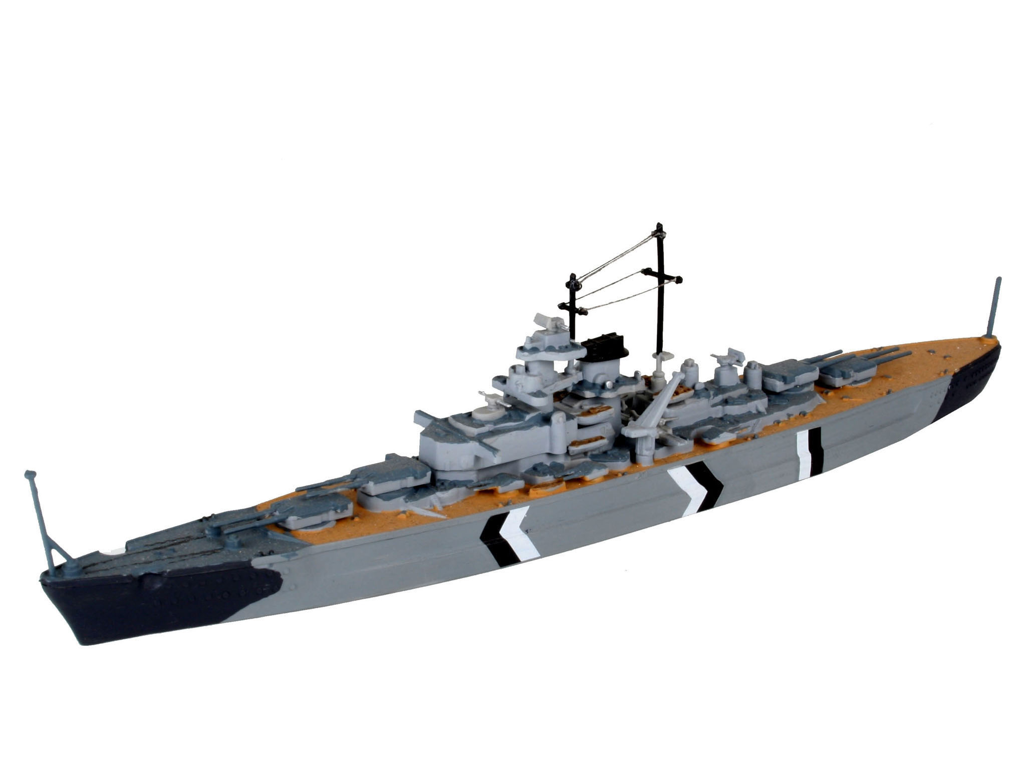 1:1200 Bismarck Battle Diorama Set