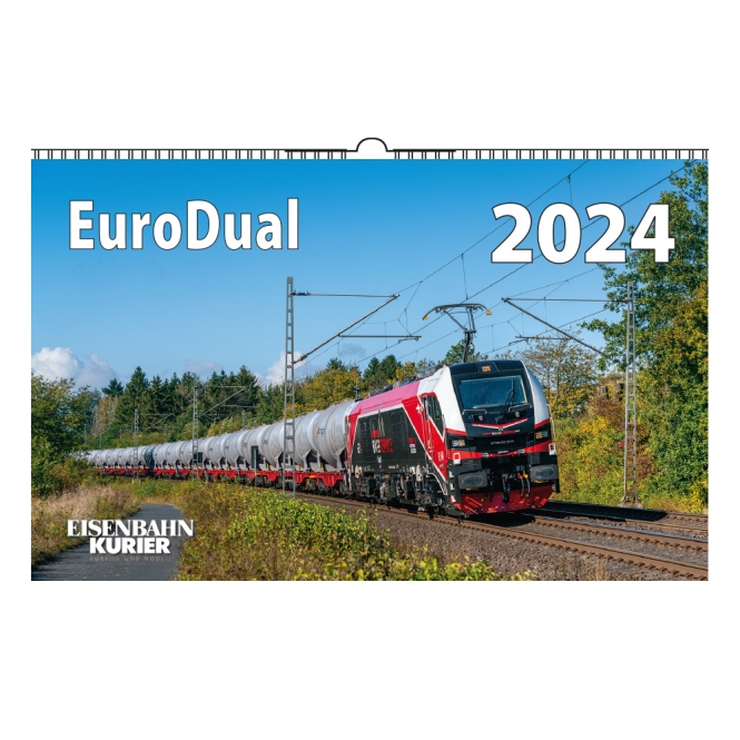 Kalender EuroDual 2024 13 farbige Kalenderblätter auf Kunstdruckpapier mit Spiralbindung