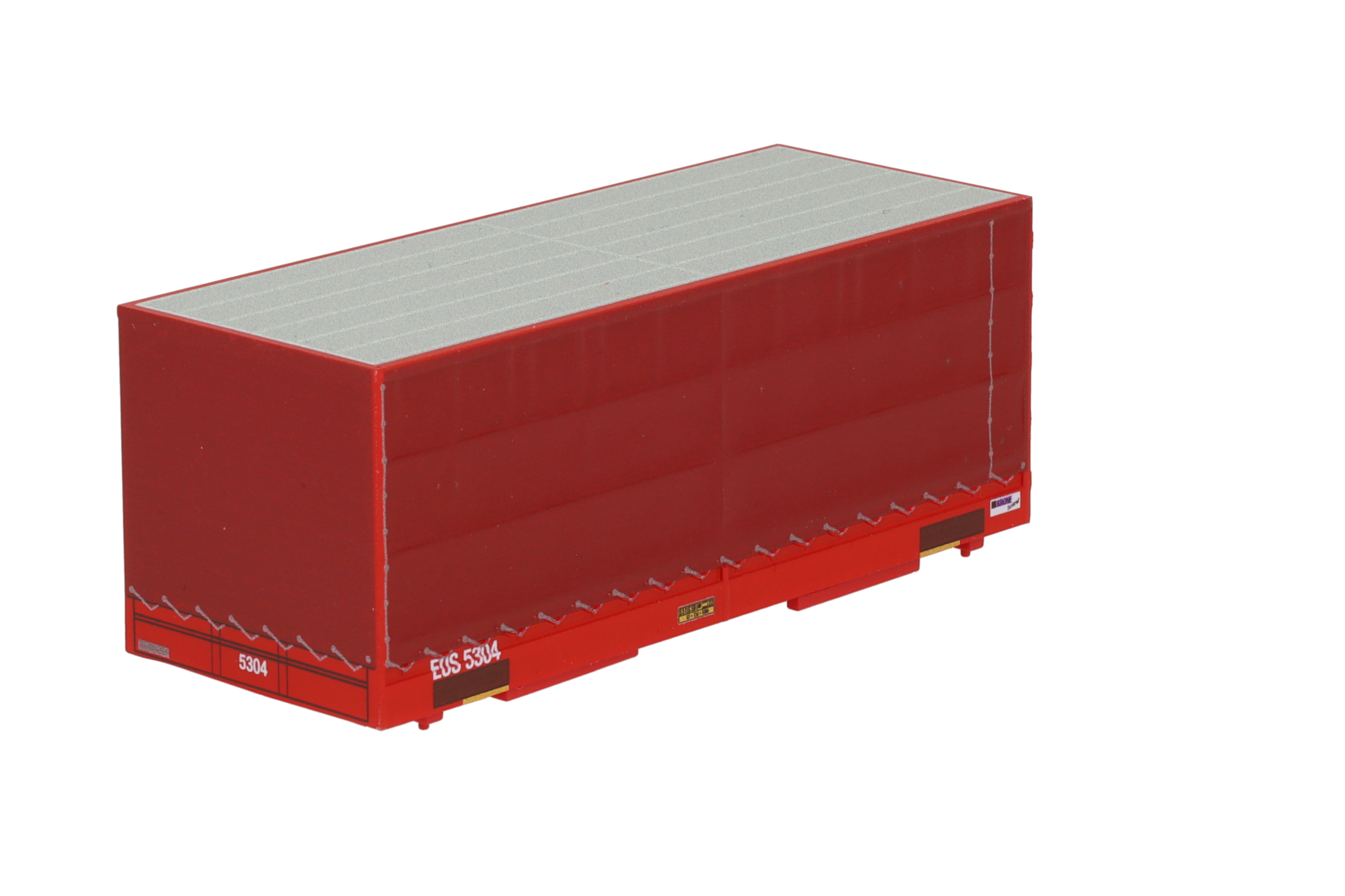 1:87 Container WB-C715 EURO- SHUTTLE, Wechselbehälter WB-C 715 PP Pritsche / Plane, Behälter-Nr: EUS 5304