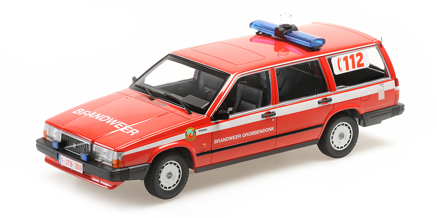 Volvo 740 GL Kombi`1986Brandw Brandweer Niederlande Grobbendonk 1:18 Die Cast