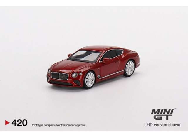 Bentley Continental GT candy red 1:64