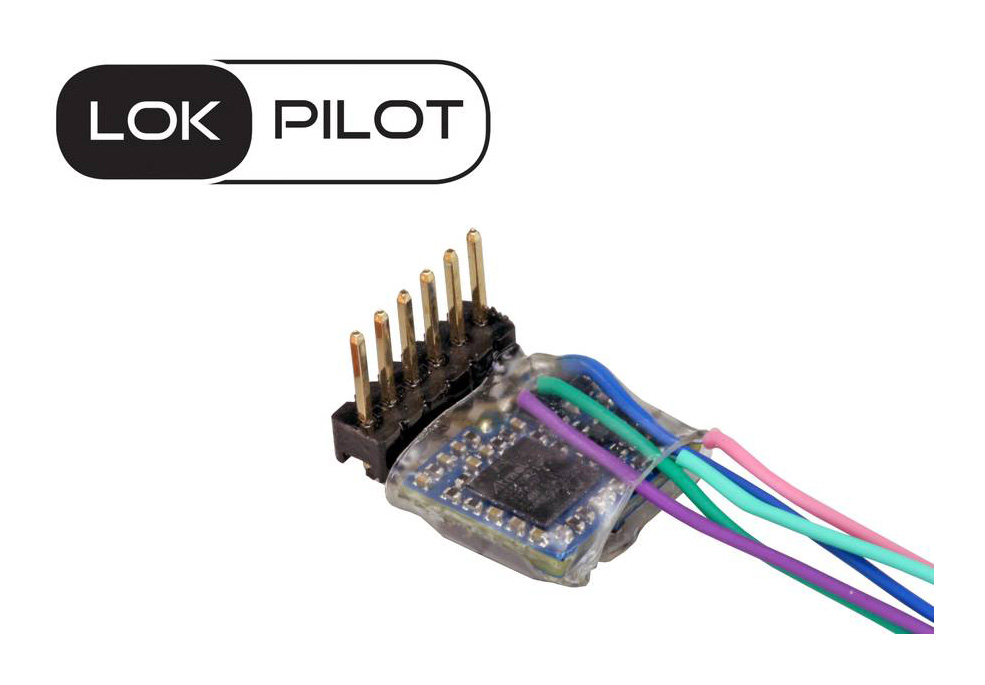 LokPilot 5 micro DCC NEM651 6-pin direkt gewinkelt ohne Kabel