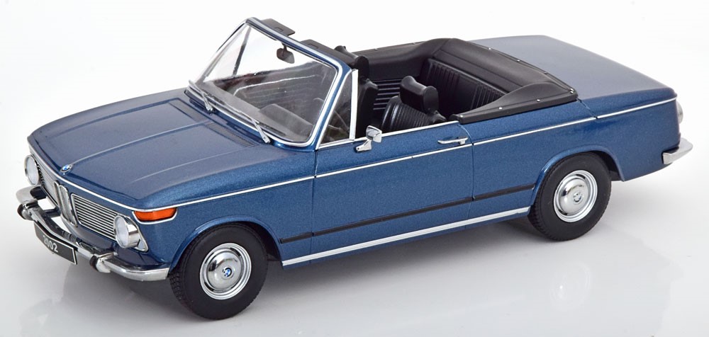 BMW 1600-2 Cabrio 1968 blau 1:18