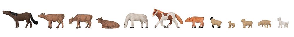 Tier-Set Kühe, Pferde, Schafe 