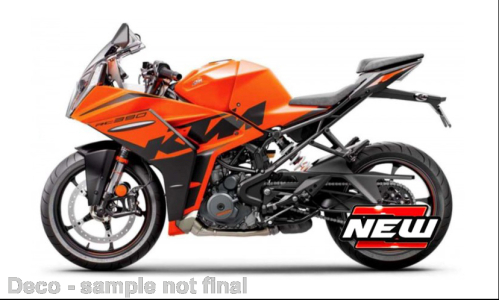 KTM RC390 orange schwarz 1:18 