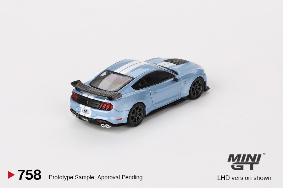 Ford Mustang GT500 Heritage Edition 2022 blau 1:64